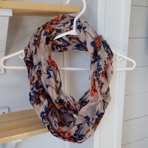 Floral infinity scarf